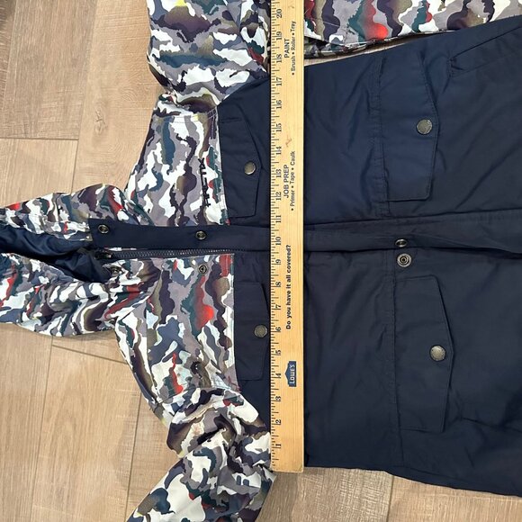 ARTIX KIDS MEDIUM 10-12 SNOW SUIT JACKET AND PANTS NAVY BLUE CAMO - Picture 5 of 15